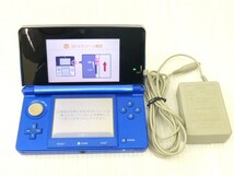 【34779】◆家電 ゲーム機 任天堂 NINTENDO3DS 本体 ブルー ジャンク◆_画像1