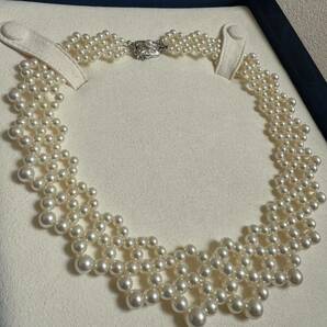 美品 ミキモト MIKIMOTO パールネックレス K18 真珠 ①の画像4