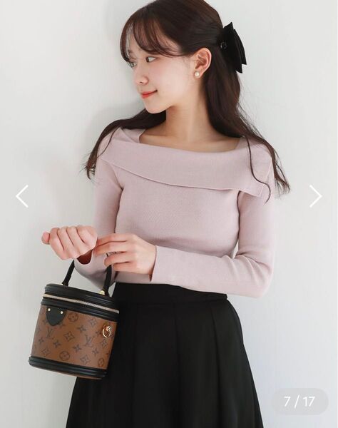 【完売・新品】DHOLIC アンバランスショルダーニット