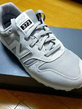 【新品同様】 ニューバランス (New Balance)　ML373 BU2 ライトグレー / 28.0cm / 箱付き _画像2