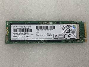 【9393時間】SAMSUNG MZVLB256HAHQ-00000 : 256.0 GB SSD M.2【正常判定】#5