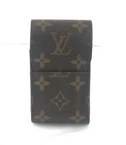 【SM972】LOUISVUITTON ルイヴィトン モノグラム シガレットケース タバコケース エテュイ シガレット ブラウン系 MI0928 雑貨 箱付き