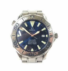 【SR259】稼動品 OMEGA オメガ Seamaster シーマスター PROFESSIONAL CHRONOMETER自動巻きデイトブルー文字盤メンズ腕時計ギャラ付 φ48.65