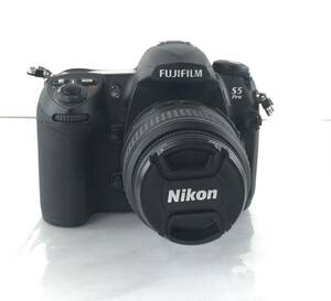 【HM1136】FUJIFILM フジフィルム FinePix S5Pro SSPro デジタルカメラ Nikon AF-S DX NIKKOR ED 18-55㎜ 1:3.5-5.6G Ⅱ レンズ 