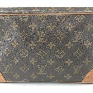 【SM973】LOUISVUITTON ルイヴィトン モノグラム コンピエーニュ28 セカンドバッグ クラッチバッグ 手持ちカバン 852 ブラウン系 バッグの画像3