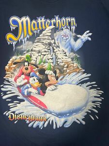 90s Matterhorn ディズニー　Tシャツ　ミッキー　　アトラクション vintage ビンテージ