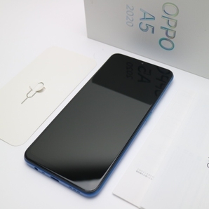 超美品 OPPO A5 2020 ブルー スマホ 本体 白ロム 中古 あすつく 土日祝発送OKの画像1