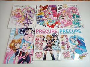 プリキュア イラスト集 東映アニメーションプリキュアワークス/20周年キャラクター・アニバーサリーブック 6冊セット ユーズド