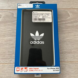 【新品未使用・未開封】adidas Originals iCONIC BookCase iPhone 12/12 Pro用 au+1 collection 手帳型 アディダス RS0C074K 