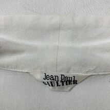 222 JEAN PAUL GAULTIER 90s レーヨン 長袖シャツ ブラウス archive ジャンポール ゴルチエ シェルボタン VINTAGE レディース 40326AY_画像3