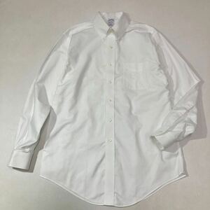 277 BROOKS BROTHERS ノンアイロン ボタンダウン 長袖シャツ SLIM FIT ワイシャツ 16-34 ブルックスブラザーズ ビジネス 白 40327U