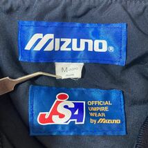 302 MIZUNO ミズノ ソフトボール 審判 ハーフジップ ウィンドブレーカー M JSA オフィシャル アンパイア ウェア ブルゾン 40305AD_画像3