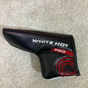 223 ODYSSEY オデッセイ WHITE HOT PRO パターカバー　クラブカバー レザー調 ブラック 黒 ゴルフ GOLF ホワイトホット プロ 40319W