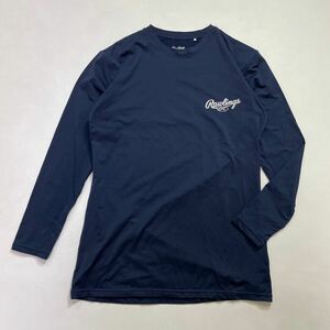 280 Rawlings ローリングス コンプレッションインナー 長袖 トップス Tシャツ サイズL ストレッチ ロゴプリント スポーツ 野球 40326I