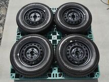 美品 納車前外し 12インチ ダイハツ 現行 アトレー 純正 4.00B +40 100-4H【145/80R12 80/78N LT 新車外し ハイゼット 鉄 車検】①_画像1