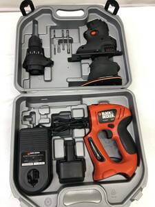 ☆☆【USED】BLACK＆DECKER ブラック&デッカー QUATTRO ＫＣ2000Ｆ　PS130A ＣＤ431充電ドリル 研磨　工具セット サイズ100