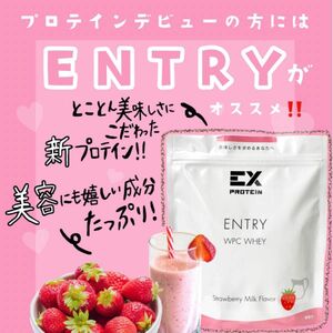 EX ENTRY WPC プロテイン イチゴミルク 360g