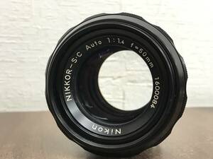 Y21 ニコン Nikon Nikkor-S.C Auto 50mm f1.4 非Ai Non-Ai 単焦点レンズ フィルター付き 動作確認済み