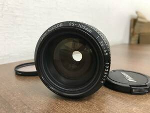 Y22 ニコン Nikon ZoomNIKKOR 35~105mm f3.5~4.5 Ai-S レンズ 前キャップ・フィルター付き 動作確認済み