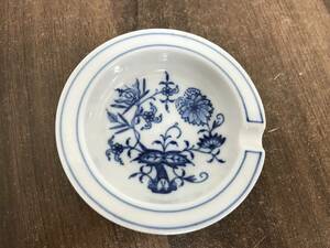 Y32 Meissen マイセン ブルーオニオン アッシュトレー 灰皿 小物入れ 陶器