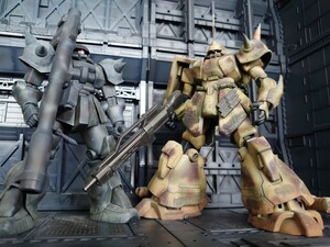 HGUC マラサイ ザクⅡ 塗装済み完成品 ver.近藤版風