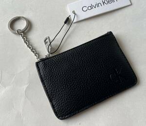 [ free shipping ] new goods #Calvin Klein Calvin Klein men's purse card inserting change purse . coin case key case black 