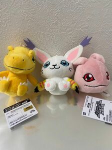 デジモンアドベンチャー カバンに付けられぬいぐるみ 3種セット