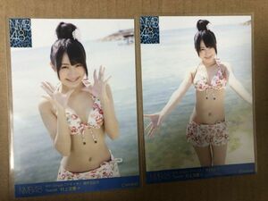 NMB48 村上文香 ナギイチ 握手会記念 会場 生写真 2種コンプ 水着