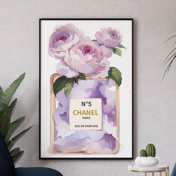 H062 アートポスター インテリア CHANEL シャネル おしゃれ 紫