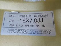 14-270◆希少!!★MAZDA SPEED MS-TOURING★16in7J+45 PCD114.3-5H★マツダスピード 当時物 RX-7_画像6