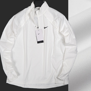 R234 新品 ナイキ ゴルフ レペル ハーフジップ ブルゾン ジャケット (サイズ:L) NIKE GOLF ゴルフウェア ホワイト 春秋