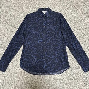 【美品】ACNE STUDIOS メンズシャツ レオパード柄 46サイズ 正規店購入