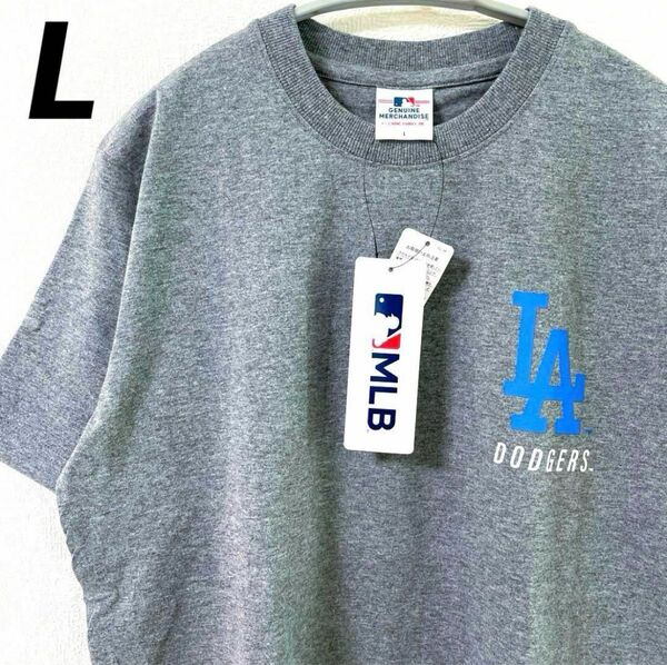 MLB ロサンゼルス　ドジャース Tシャツ 半袖　大谷翔平　ダークグレー　L