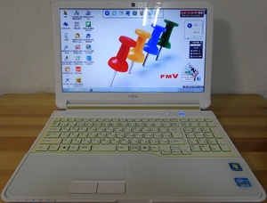 富士通 ノートパソコン LIFEBOOK AH54/H/Core i5-3210M 2.5GHz/4GB/500GB/BD/中古特価良品