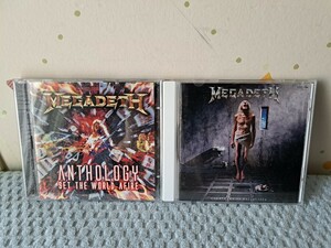 MEGADETH/ANTHOLOGY SET THE WORLD AFIRE 輸入盤ベスト2CD & COUNTDOWN TO EXTINCTION 破滅へのカウントダウン メガデス セット