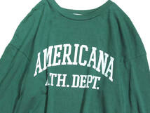 アメリカーナ AMERICANA キレイ色 フロントロゴ カットソー Tシャツ _画像2