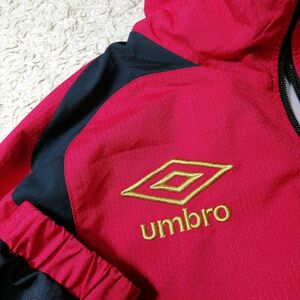 ★UMBRO アンブロ★人気カラー トラックジャケット 金刺繍ロゴ L レア 上質生地