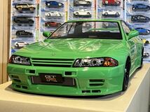 タミヤ ラジコン 日産スカイラインGT-R 塗装済 スペアボディ R32 ライトグリーン_画像1