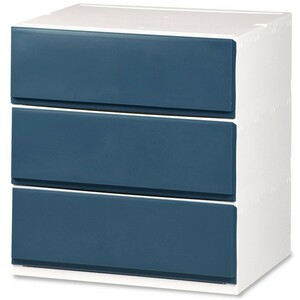  clothes case storage case plastic drawer chest 3 step pushed inserting . change closet stylish lips 523( dark blue )