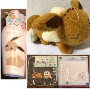 新品・タグ付き! ポケモンく イーブイグッズ 4点セット