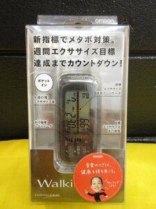 ｍ9110 未使用保管品　オムロン　歩数計　HJ-302-K(ブラック）　Walking style　メタボ対策　エクササイズウォーク　万歩計　健康　