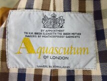 a3354　アクアスキュータム　メンズ　トレンチコート　aqua5　イギリス製　Aquascutum　クリーニング済み　現状渡し_画像5