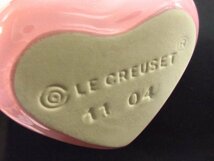 a4932　美品　ル・クルーゼ　ハート型　プレート　ラムカン　ココット　ピンクカラー　全4点　LE　CREUSET　_画像7