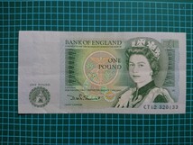 イギリス 1ポンド紙幣 1971〜1982年_画像1