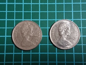カナダ エリザベス2世 10セント 1973,1976年