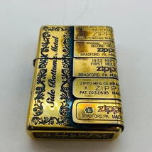 ZIPPO ジッポ ライター Side Bottom Metal 6 12 小物 煙草 タバコグッズ 喫煙 愛煙家 ブランドライター 着火OK 1円 アンティーク 14673_画像9