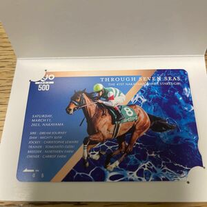 スルーセブンシーズ・中山牝馬Ｓ優勝記念ＱＵＯカード　競馬クオカード　競馬グッズ