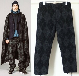 17AW Engineered Garments エンジニアードガーメンツ Benson Pant Argyle Wool Dobby アーガイル柄 ベンソン パンツ S ウールリッチ生地