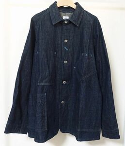 POST O'ALLS OVERALLS ポスト オーバーオールズ x WAREHOUSE ウエアハウス BEAMS PLUS 別注 Coverall デニム カバーオール ジャケットL