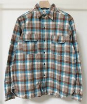 23AW WAREHOUSE ウエアハウス Lot 3104 FLANNEL SHIRTS D柄 チェック フランネル シャツ M 15-15.5_画像1